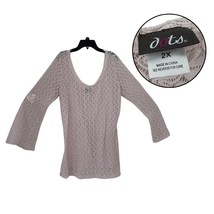Dots Women Lace Bell Sleeve Top Size 2X Blouse - $19.80