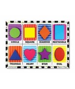 NEW 3730 MELISSA &amp; DOUG SHAPES CHUNKY PUZZLE - $14.24