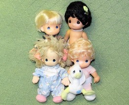 Vintage Precious Moments Lot Of 5 Tlc Samuel Butcher Luv N Care Roseart 1992-99 - £12.30 GBP