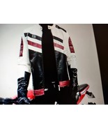 New KH Schdarrow Men&#39;s/ Women&#39;s  Leather Lined Motorcycle Biker Jacket - $1,468.08 MXN