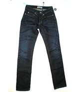 New NWT Womens 25 X 32 Designer Acne Jeans Dark Blue Skinny Cotton Nice ... - £312.58 GBP