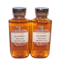 Pumpkin Pecan Waffles Shower Gel Bath &amp; Body Works 10 oz Lot of 2 - £42.96 GBP