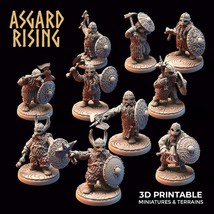 3D Printed Asgard Rising Dwarf Warrior Scale Armor Modular Warband Set 28mm - - £6.62 GBP+