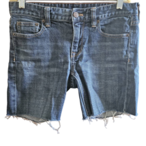 Raw Hem Cut Off Jean Shorts Size 10 - £19.39 GBP