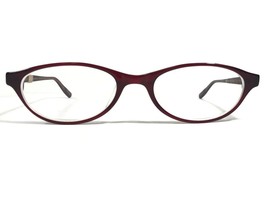 Oliver Peoples Eyeglasses Frames Mia SHA Red Cat Eye Oval Horn Rim 47-18-140 - £75.07 GBP
