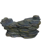 Artificial Rock Ledge With Moss Effect Aquarium Fish Tank Ornament Decor... - £19.31 GBP