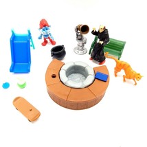 VINTAGE GARGAMEL&#39;S Smurfs playset pappa smurf, telescope slide misc set - £11.86 GBP