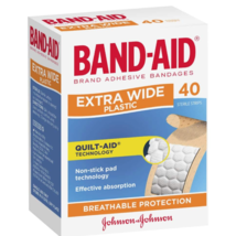 Band-Aid Extra Wide Plastic Sterile Strips 40 Pack - £51.48 GBP