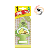 5x Packs Little Trees Single Creamy Avocado Scent Hanging Trees | Preven... - £7.96 GBP