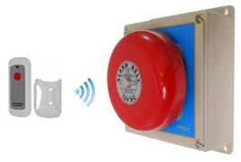 Warehouse Long Range (900 Metre) Wireless &#39;S&#39; Bell System &amp; Internal Button - £255.17 GBP