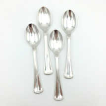 TOWLE Hamilton silver-plated soup spoons - glossy Germany lot of 4 oval ... - $35.00