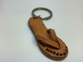 Vintage Souvenir Keyring Isla Margarita Keychain Venezuela Ancien Porte-Clé Cuir - £6.74 GBP