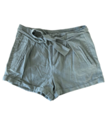 Harmony &amp; Havoc Junior&#39;s Shorts w/ Belt Linen Rayon Blend Size 7 Green - $9.89