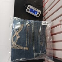 Code Bleu MAYA Women's Blue Cotton Blend Cropped Denim Jeans Size 10 (32×23) image 12