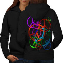 Peace And Love Only Sweatshirt Hoody Hippie Life Women Hoodie Back - £17.34 GBP