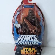 Star Wars Force Battlers Chewbacca Water Firing Blaster Action Figure 2005 NEW - $29.69