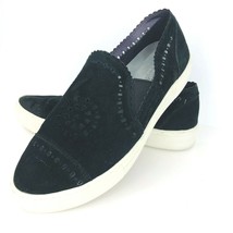 Skechers Vapor Pike 7 Black Suede Leather Slip On Laser Cut Memory Foam ... - $44.99