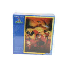 New Sealed Disney Pixar 3D Visions The Incredibles Jigsaw Puzzle 500 Pieces - £26.83 GBP