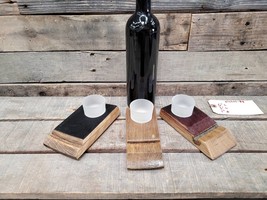 SALE! Wine Barrel Candle Holder Set of Three - Made from retired Napa wine barre - £30.66 GBP