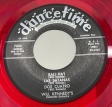 Will Kennedy Dancetime 45 EP 7006 Red Vinyl Bali Hai Dos Cuatro Sambolina - $11.88