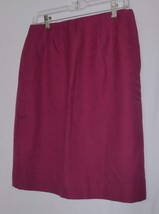 Rare Vintage Border &amp; Shetland Scotland Wool Business Suit Skirt Plum Lined - £19.98 GBP