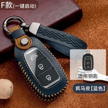 Top Layer Leather Car Key Case Cover for I30 I40 Ix35 KONA Solaris Grandeur Ig A - £53.04 GBP