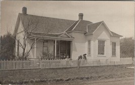 RPPC Darling Home with Children to Rabuck Family Coons Rapida IA Postcard W9 - £8.18 GBP