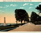 Eastern Promenade Cleaves Monument Portland Maine ME UNP WB Postcard L9 - £2.10 GBP