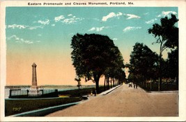 Eastern Promenade Cleaves Monument Portland Maine ME UNP WB Postcard L9 - £2.28 GBP