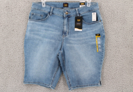 Lee Plus Legendary Style Womens Bermuda Jean Shorts SZ 18W Med Mid Rise ... - £12.75 GBP