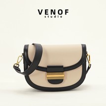  bags 2022 contrast color leather shoulder crossbody saddle bags high quality messenger thumb200