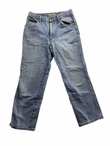 Schaefer Outfitter Ranch Hand Dungaree Jeans Mens 32 x 30 Blue Denim Cot... - £20.24 GBP