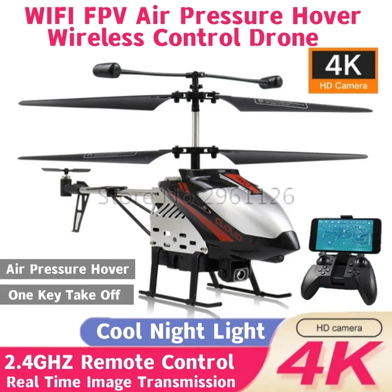 WIFI FPV Air Pressure Hover Wireless Control Drone 2.4G Smart One Key Take O - $50.69+