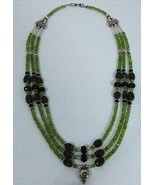 Necklace1 Avec Pierres Précieuses Et Orné Argent Guides, Peridotite - $89.29 CAD