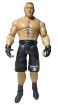 WWE Brock Lesnar Mattel Basic Wrestling Figure 2012 Black Shorts White Graphics - $17.54