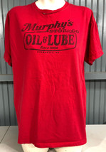 Murphy&#39;s Oil Lube Peekskill New York Red XL T-Shirt AS IS Needs Repair - £7.08 GBP