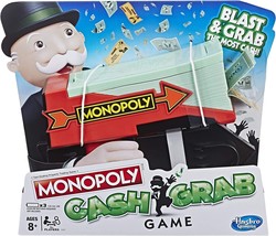 Monopoly Cash Grab Game Gun Blast Family Fun - Hasbro Gaming -NEW - £11.93 GBP