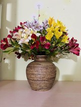 Vintage Pottery Flower Vase Handmade in Vietnam Ceramic vase H23 cms - £69.29 GBP