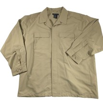 5.11 Tactical Mens Shirt Size 2XL XXL Beige Khaki 72465 Fast Tac TDU Long Sleeve - £23.19 GBP