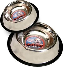 Loving Pets Traditional No-Tip Stainless Steel Dog Bowl Silver 1ea/64 oz - £12.59 GBP