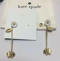 Kate Spade All Abuzz Bee Linear Earrings W/ KS Dust Bag New - $49.00