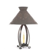 Betsy Ross Lamp with Chisel Shade in Kettle Black Tin - $3,744.12 MXN