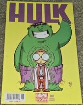 Rare HTF Hulk 1 NM MX Baby Variant 2014 Skottie Young Low Print Foreign Avengers - £14.42 GBP