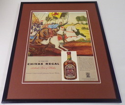 1958 Chivas Regal 12 Yr Old Whiskey Framed ORIGINAL Vintage Advertisement   - £39.56 GBP