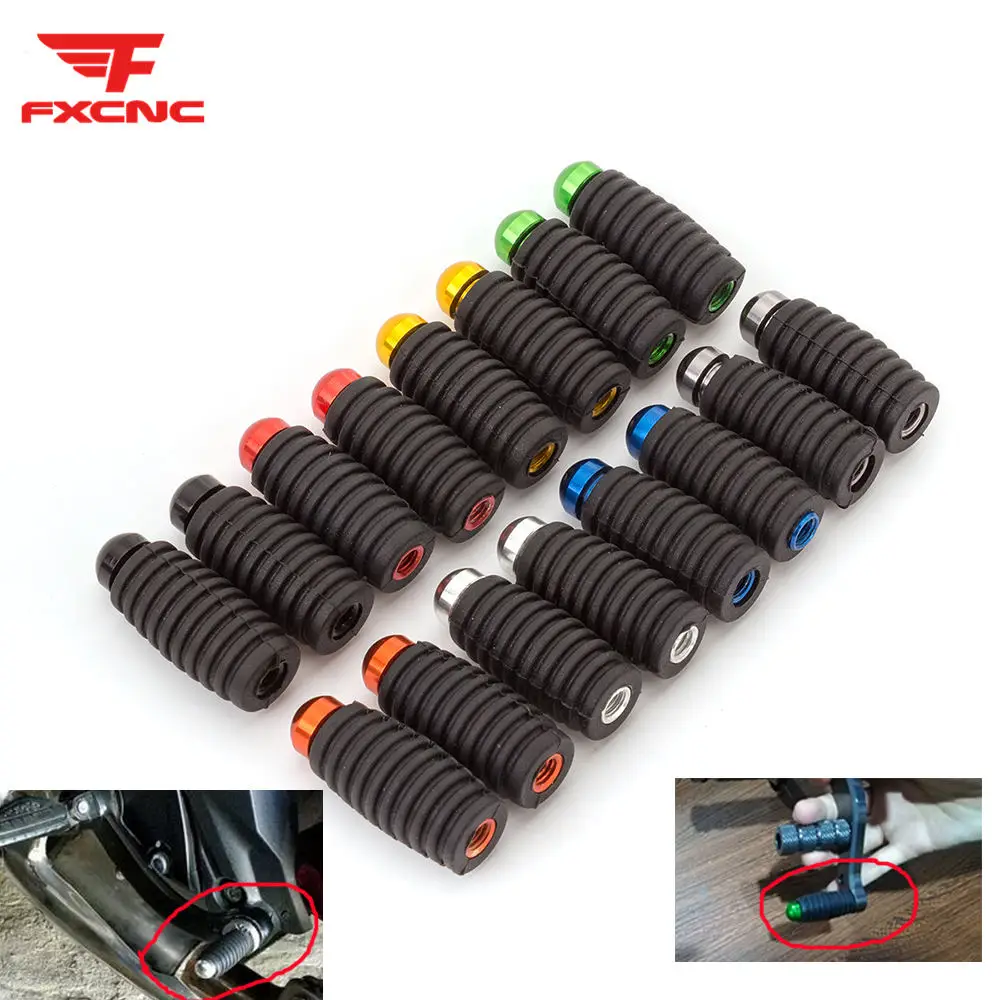 Motorcycle Gear Shift Brake Lever Toe Pegs Toepegs Pedals Footpegs For K... - $15.69+