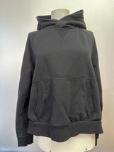 Athleta Women&#39;s Black Hoodie tulip” Criss Cross Back Sweatshirt size S - $19.99