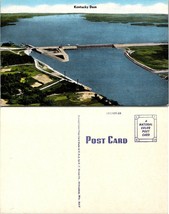 Kentucky Dam Tennessee River Livingston &amp; Marshall County 1930-1945 VTG Postcard - £5.85 GBP