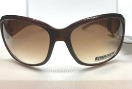 NEW Revlon Womens Brown Gold with Butterfly on sides Rectangular Sunglasses - £15.94 GBP