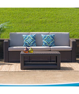 Chocolate Rattan Coffee Table DAD-SF1-R-GG - $160.45 CAD