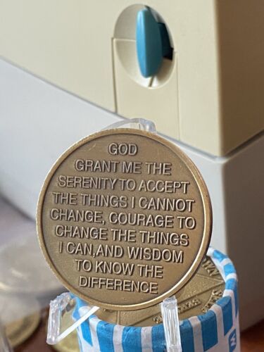 10 Year Women In Recovery Medallion Rosie Serenity Prayer Chip AA NA ...
